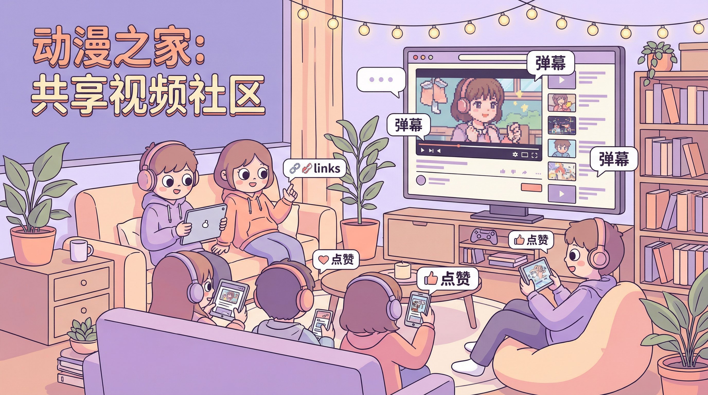 寸止挑战动漫社区弹幕互动Banner